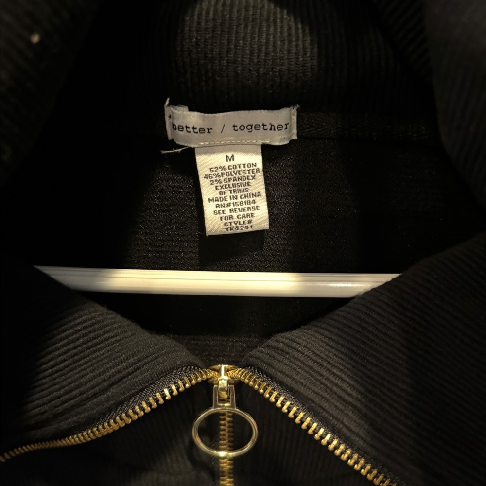 Navy Zip-Up Sweater - Picture 3 of 4